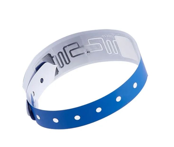 Disposable paper RFID wristband used for fast access control, VIP zones, and zone permissions
